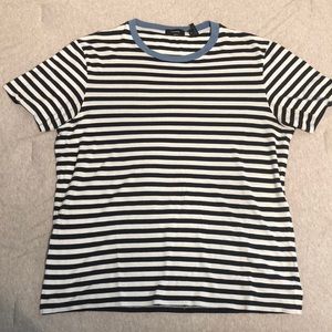 Theory - Black & White Striped T-Shirt - Size M